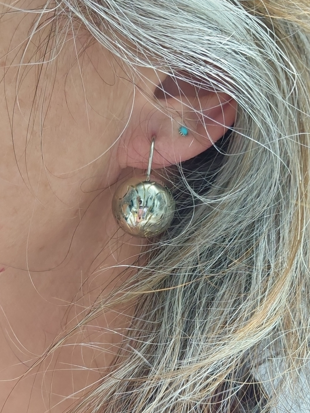 Polished Sterling Silver Drop Earrings for Women